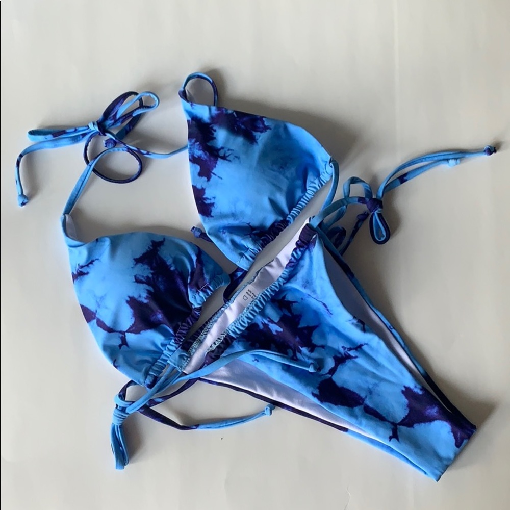 NEW SHEIN Tie Dye Halter Bikini